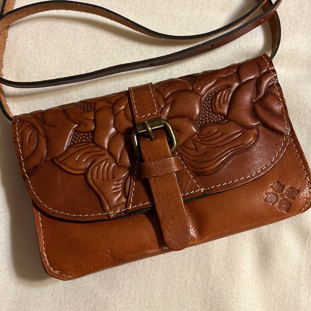 Patricia Nash Hand-tooled Leather Floral Torri Crossbody